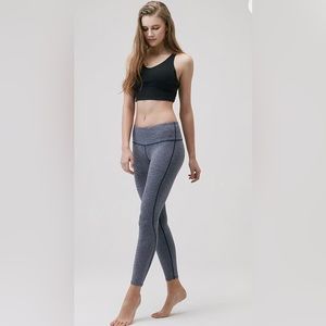 Tesla - Mid-Waist Yoga Leggings - Heathered Gray - S